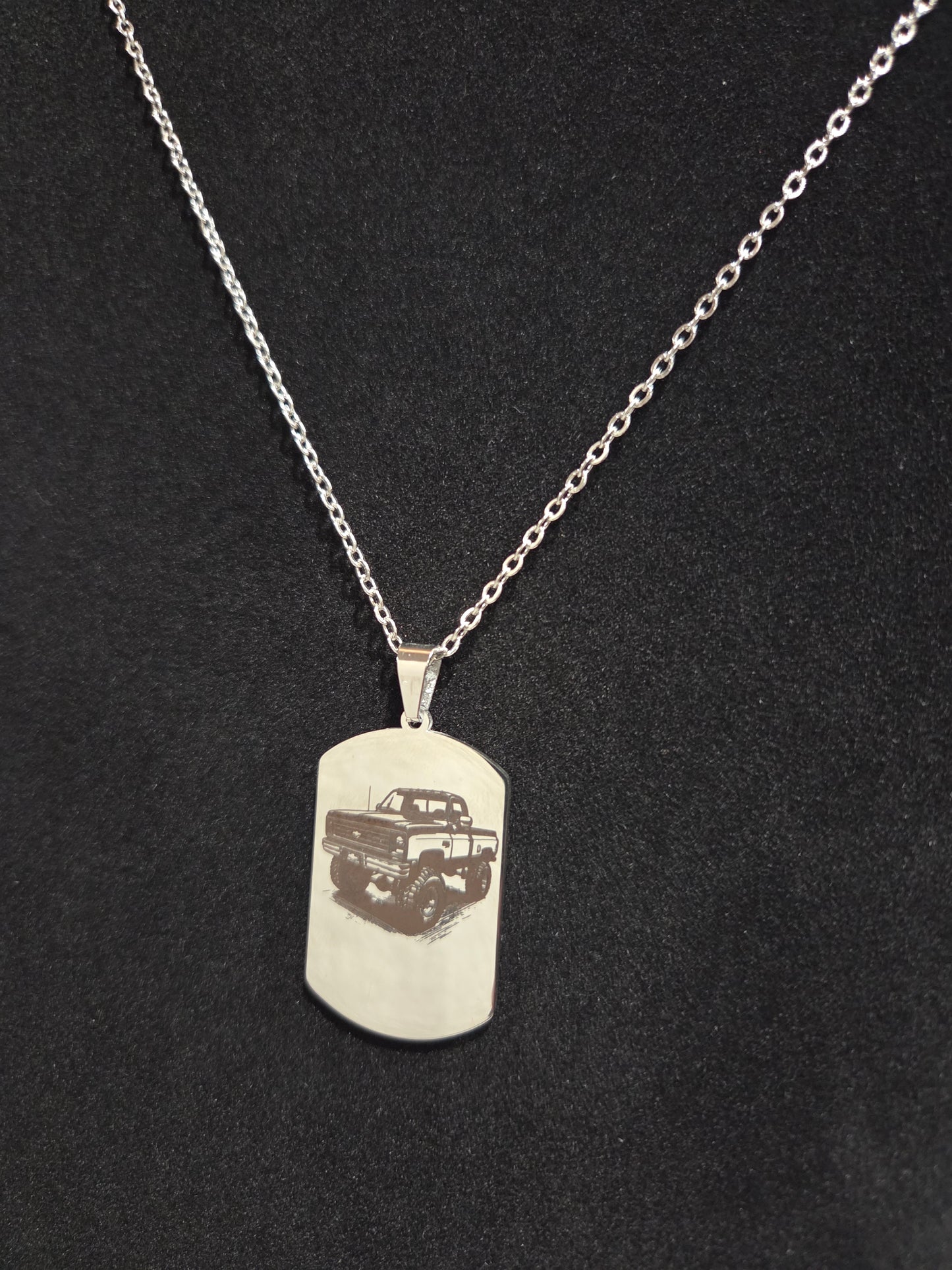 Stainless Steel Dog tag charm