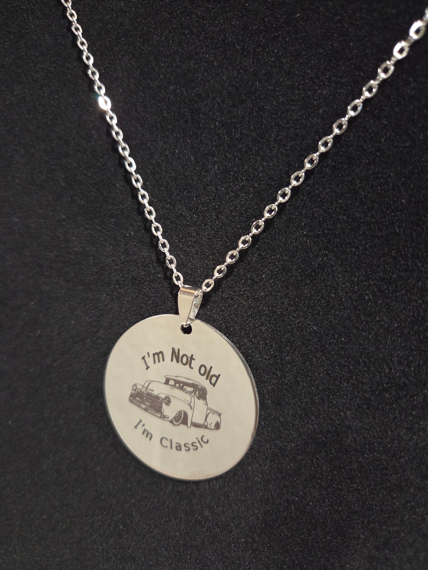 Stainless Steel necklace with Charm- Classic Truck